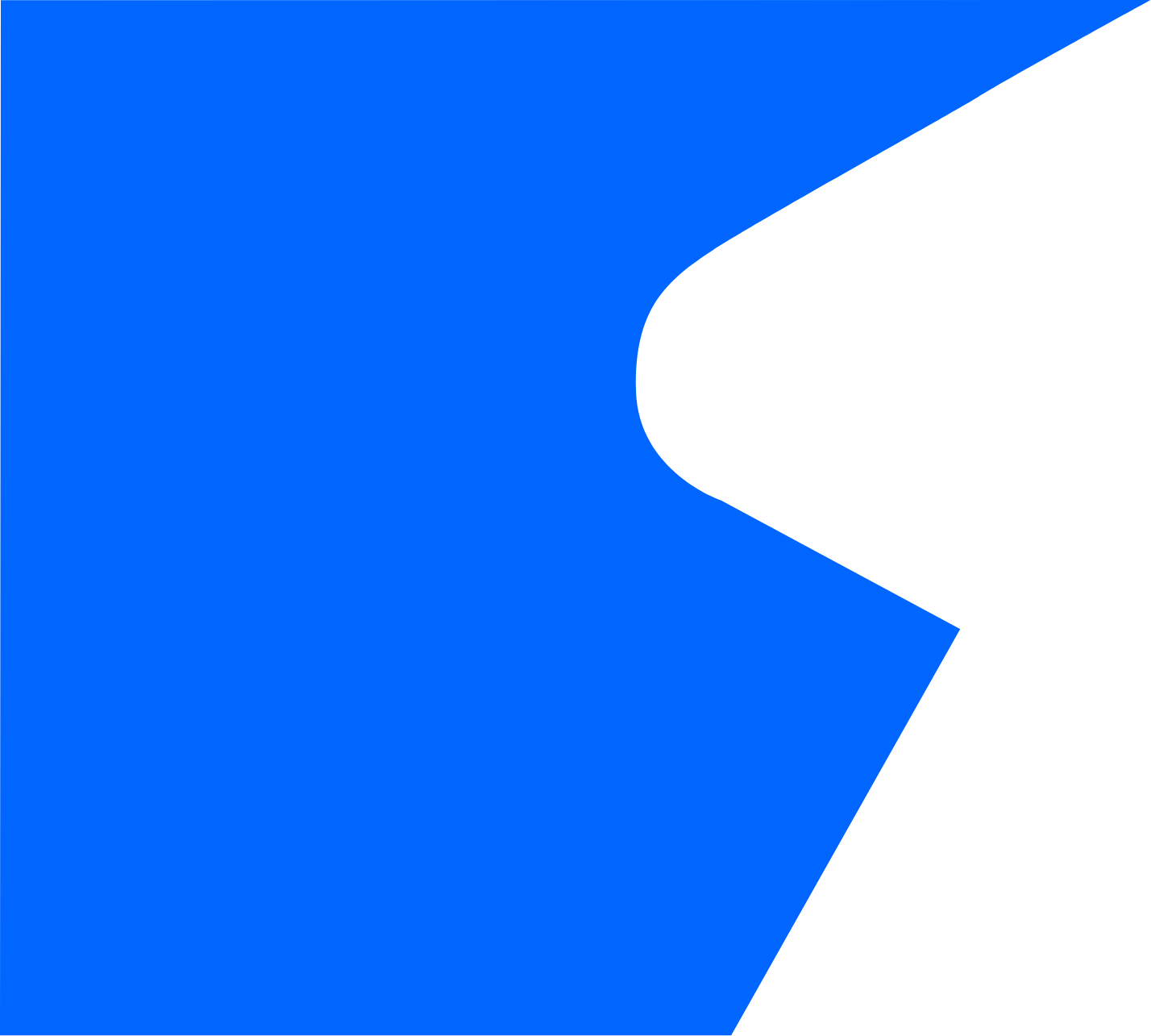 Hero logo blue background shape