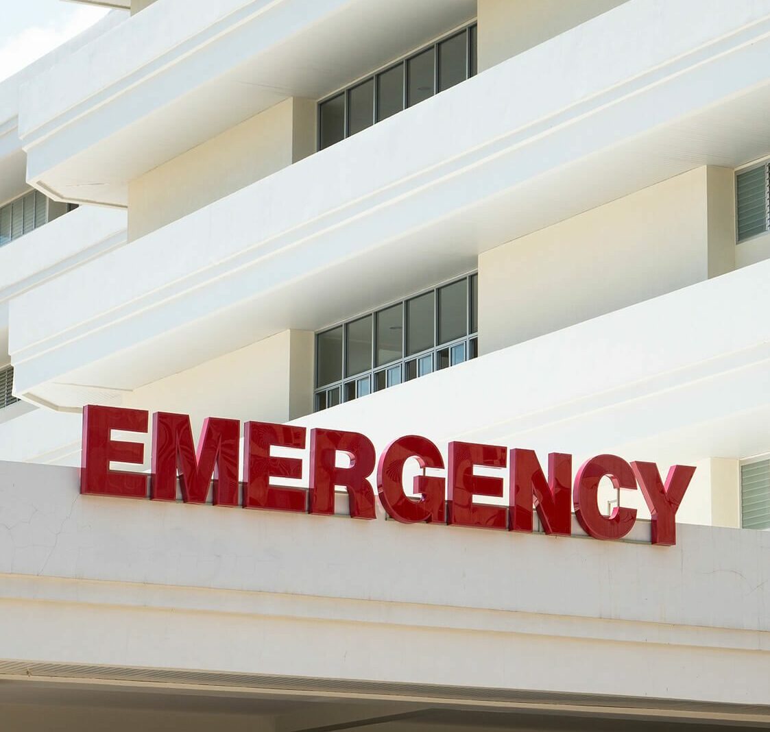emergency room at hospital